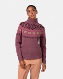 Svetr s rolákem Kari Traa Ingrid Knit, Plum