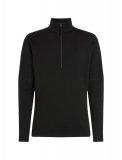 Mens 360 Realfleece Elem LS Half Z, Black